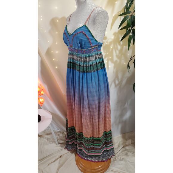 Anthropologie Tanvi Kedia NWOT Sunset District Beaded Maxi Dress Womens Size 2P - Picture 9 of 16